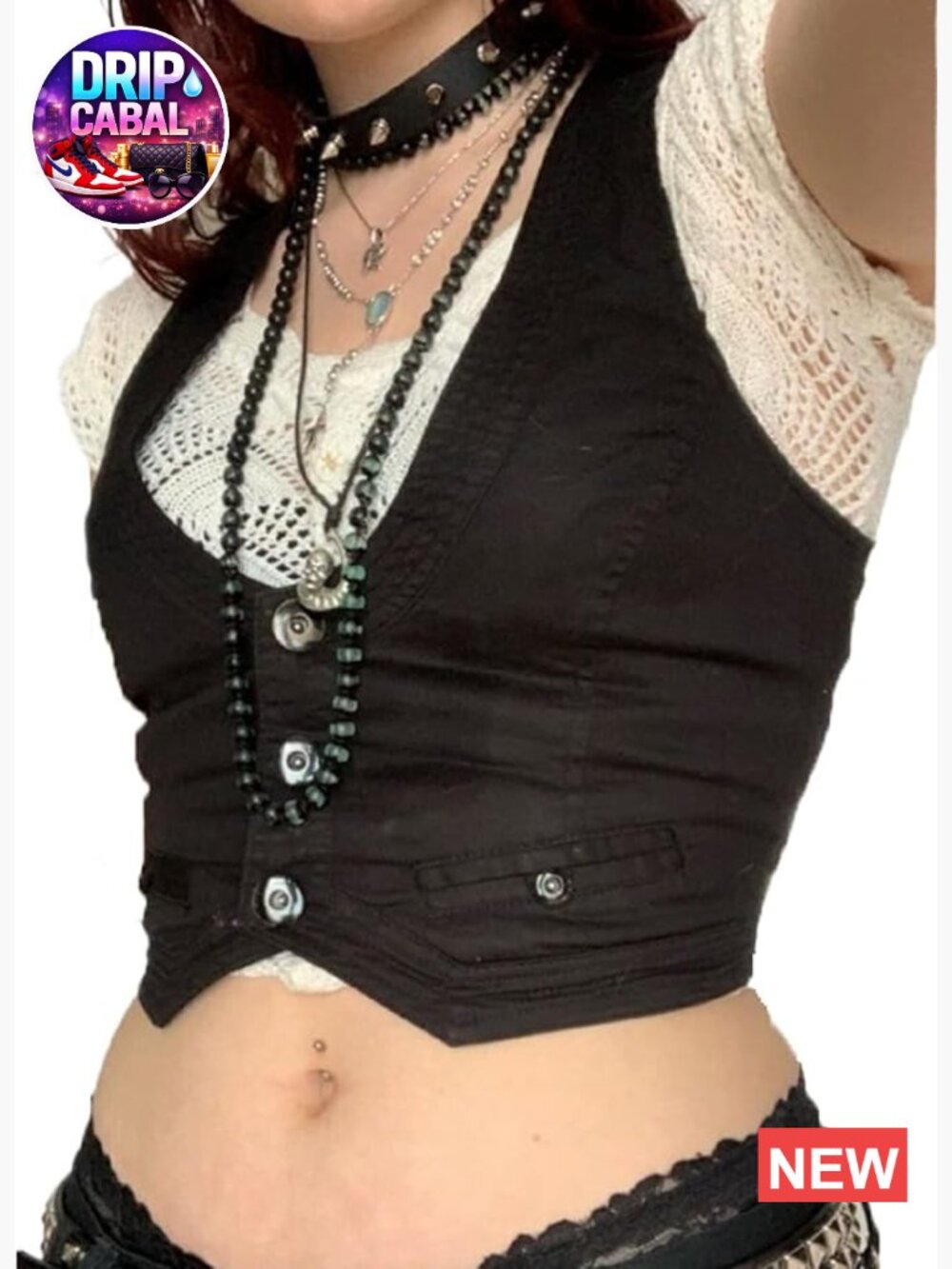 Women's Button Waistcoat Vest Crop Corset Bustier Racerback Tank Top Punk